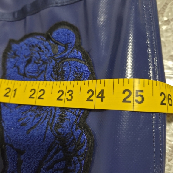 The Baboon Go-Tote Big  Midnight Blue Travel Tote with Astronaut Tiger Patch - Picture 16 of 16